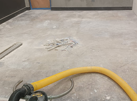 Paso 1, Granear y preparar el piso